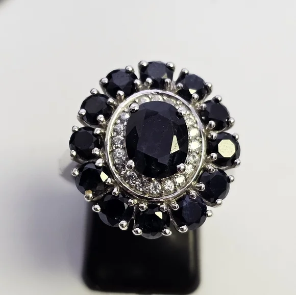 Dark Blue Sapphire 💍 Size 8 NEW! *Special Feature - Picture 5 of 10